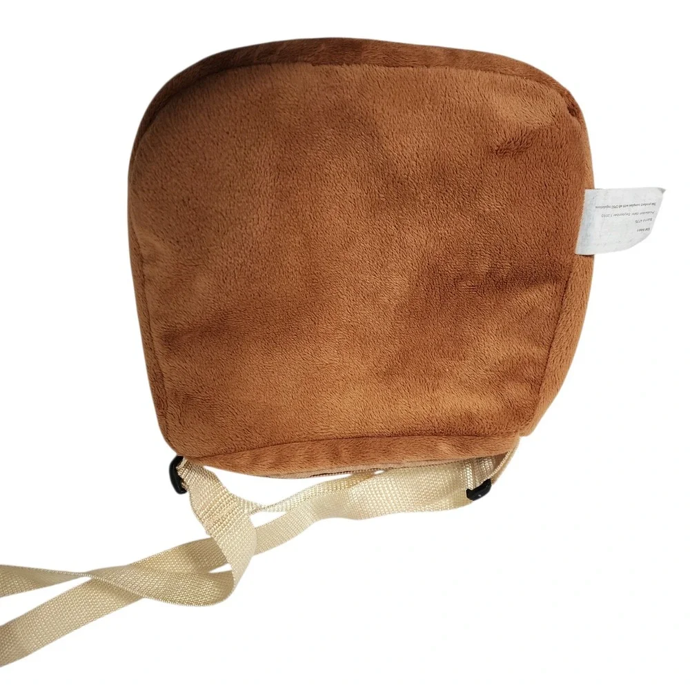 Kellytoy Happy Bear Plush Crossbody‎ Bag Kids Childrens Cute Small Purse Brown